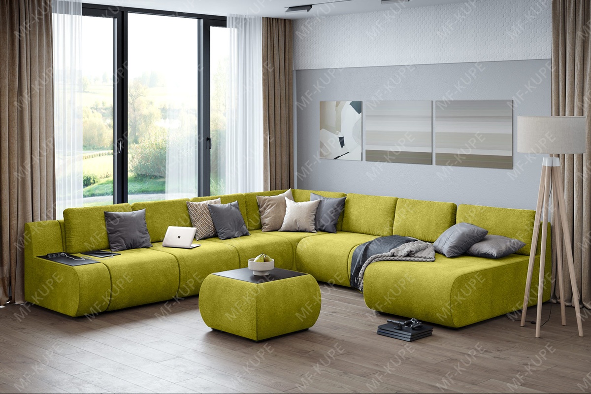 Модульный диван Basic 5 Yellow